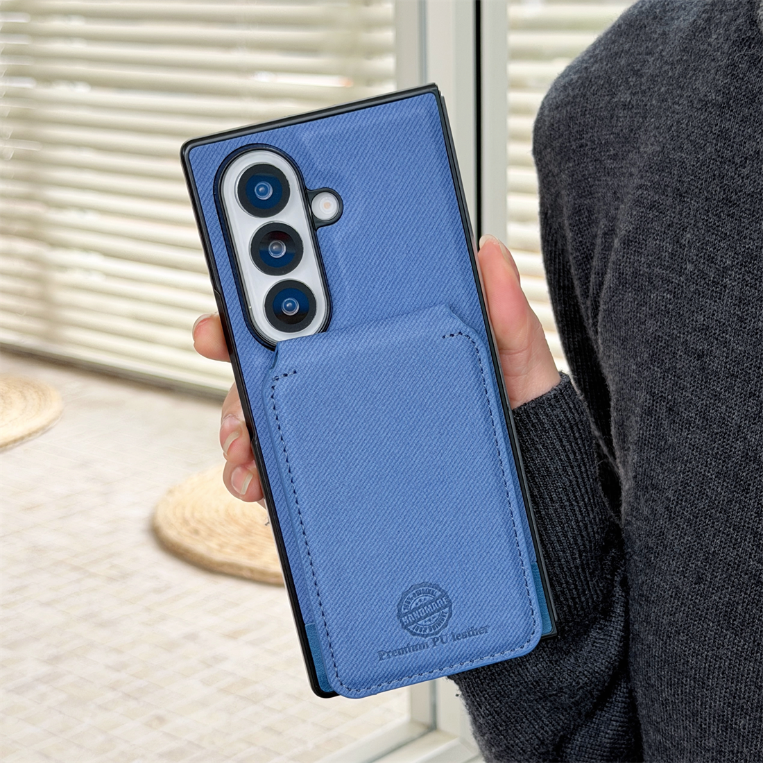 Wireless Charger 3 In 1 - 2 in 1 Magnetic Leather Wallet