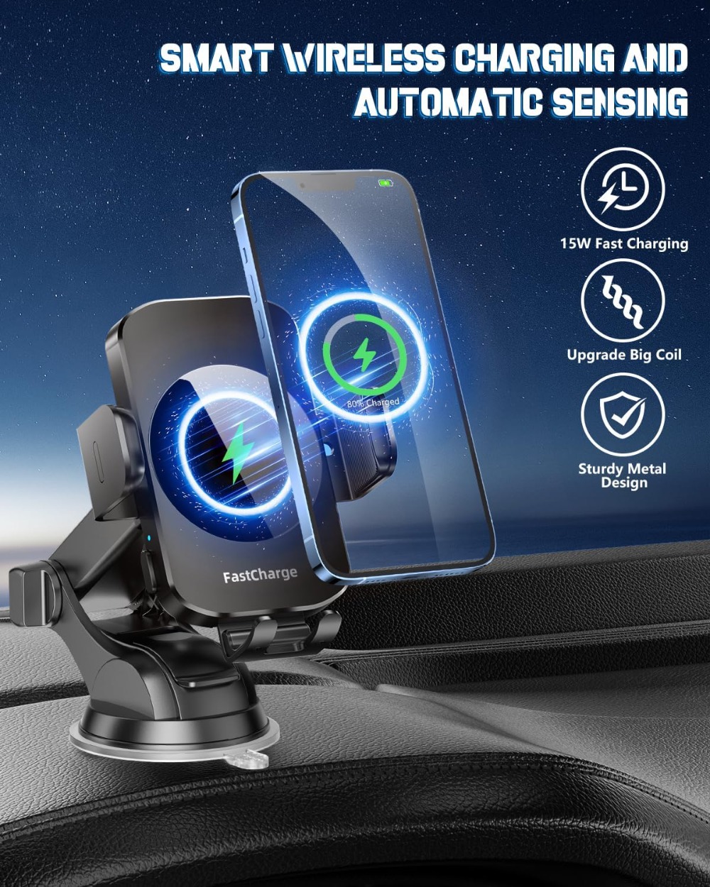 Wireless Car Charger, Fast Cha - Wireless Charger 3 In 1 บทวิจารณ์และราคา
