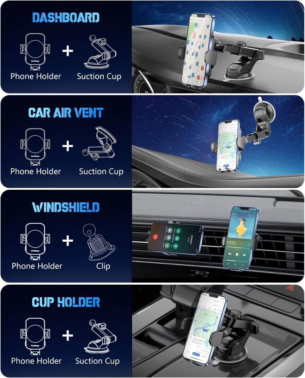 Wireless Car Charger, Fast Cha - Wireless Charger 3 In 1 บทวิจารณ์และราคา
