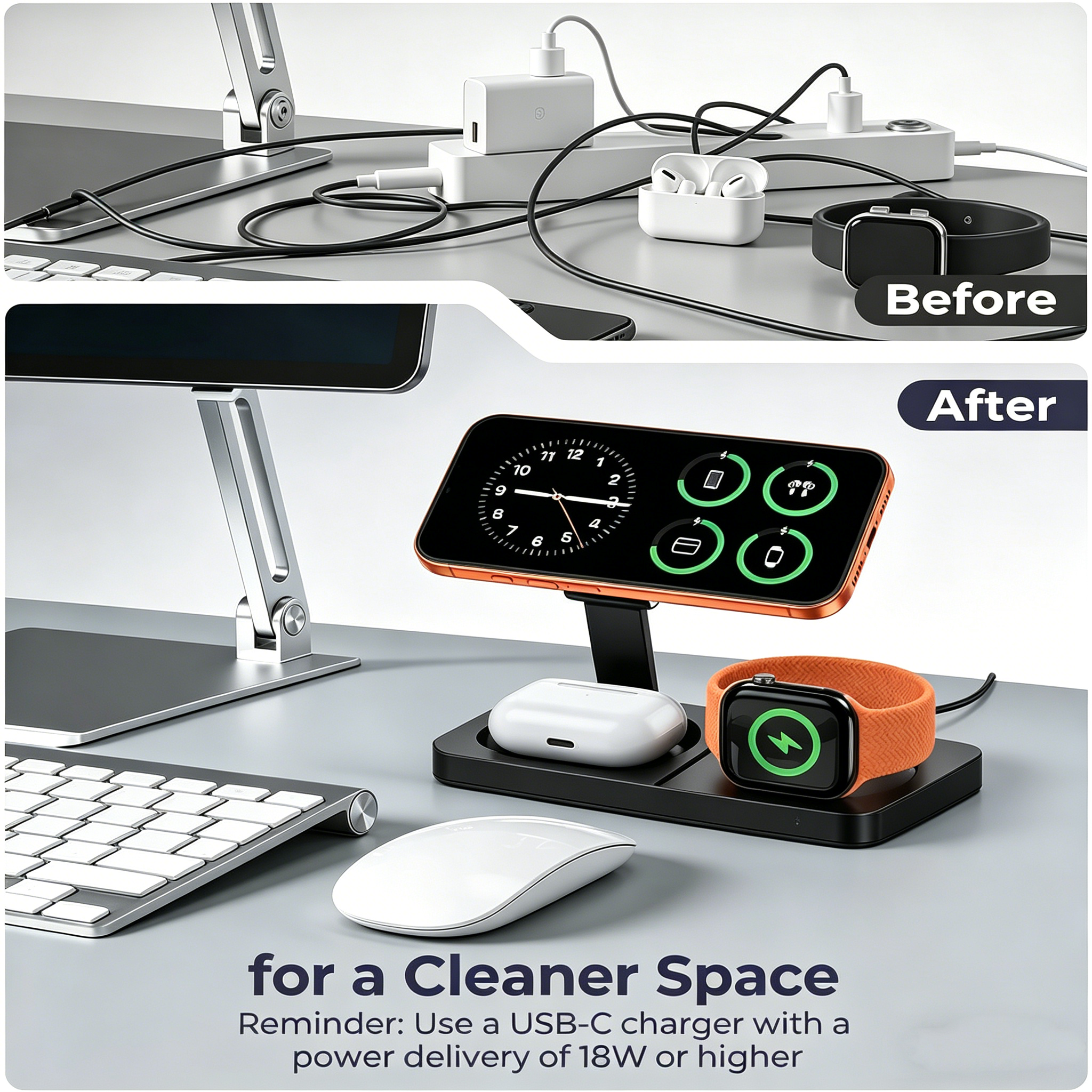 TIMESS Fast Magnetic 3 in 1 Wi - Wireless Charger 3 In 1 บทวิจารณ์และราคา