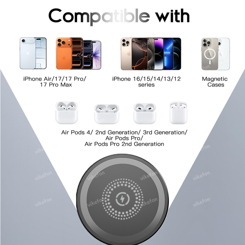 Magnetic 3 in 1 Wireless Charg - Wireless Charger 3 In 1 บทวิจารณ์และราคา