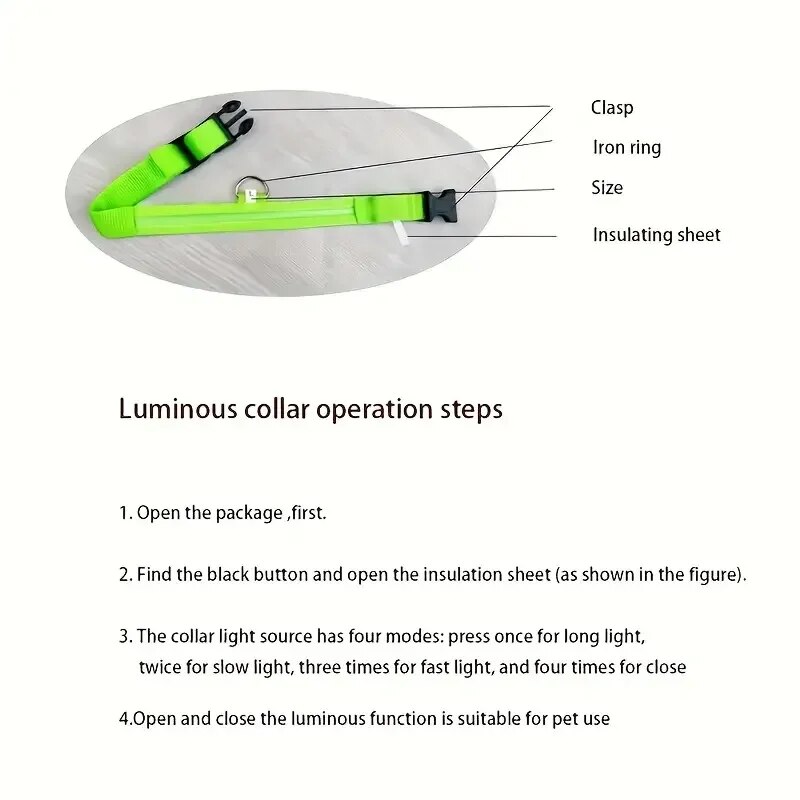 Nylon LED Night Safety Flashin - Tech Dog Accessories บทวิจารณ์และราคา