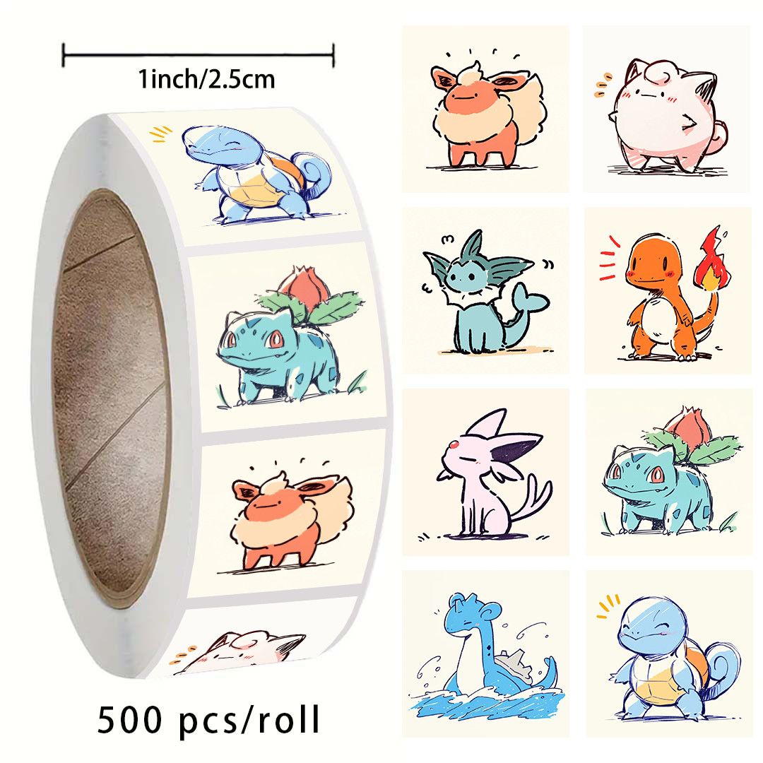 500 Sheets/Roll Pokémon Avatar - Tech Home Accessories บทวิจารณ์และราคา