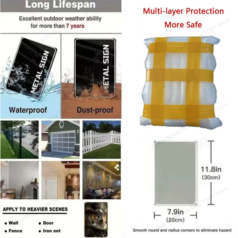 Metal Signs Vintage Metal Plat - Tech Home Accessories บทวิจารณ์และราคา