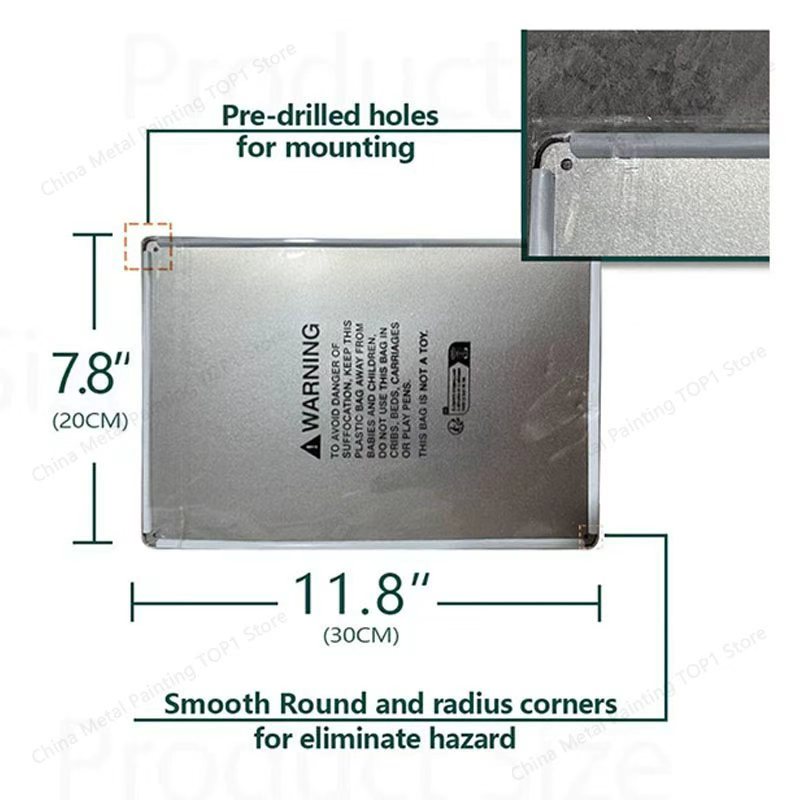 Metal Signs Vintage Metal Plat - Tech Home Accessories บทวิจารณ์และราคา