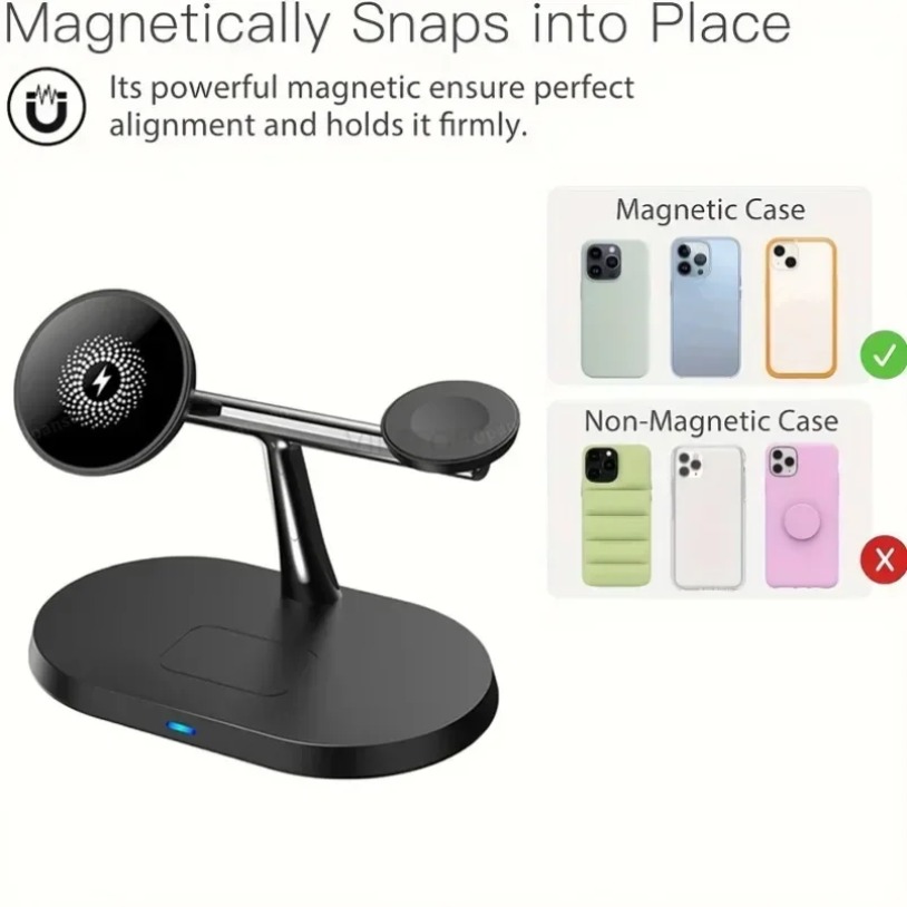 3-IN-1 Magnetic Wireless Charg - Wireless Charger 3 In 1 บทวิจารณ์และราคา