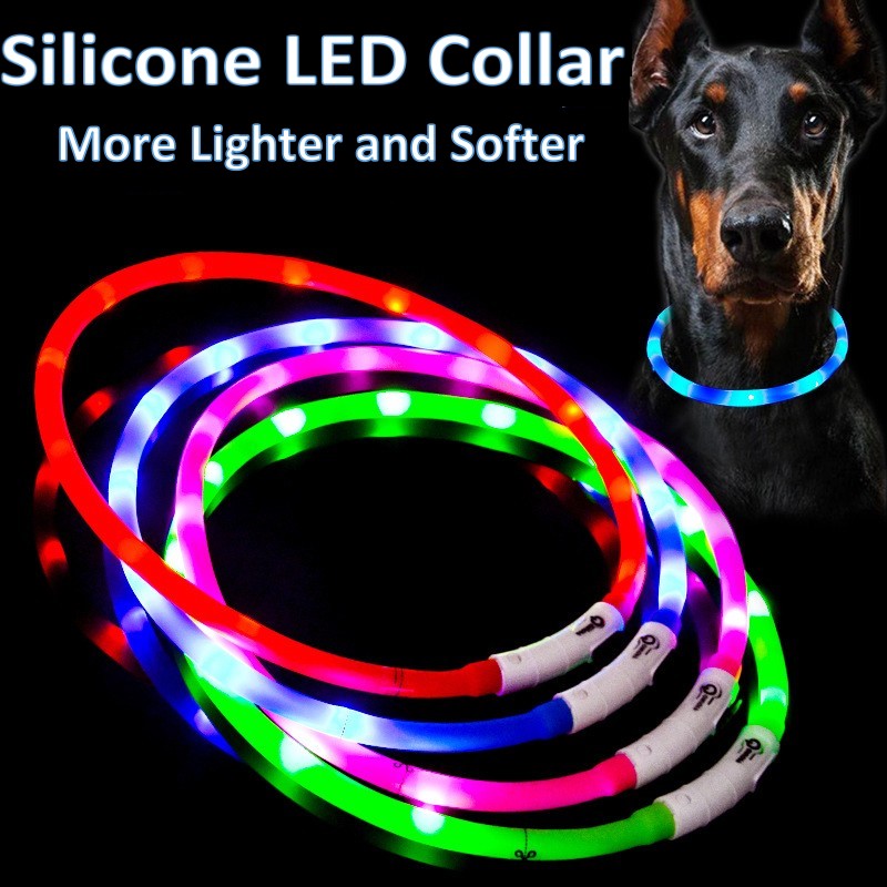 Silicone LED Dog Collar Rechar - Tech Dog Accessories บทวิจารณ์และราคา