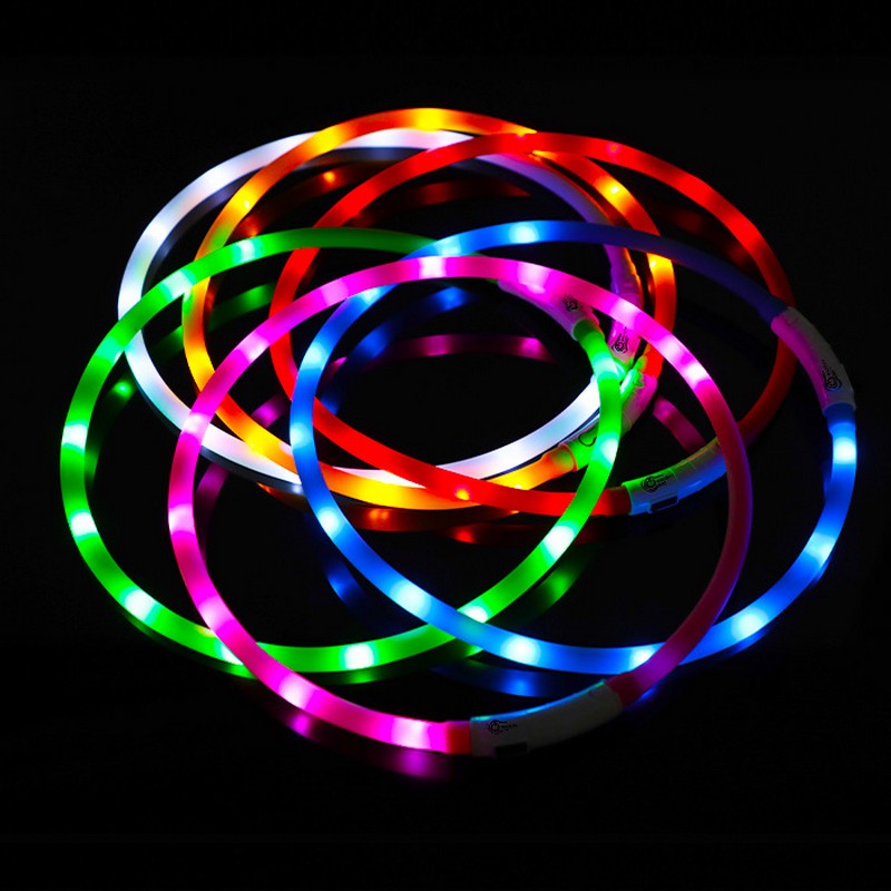 Silicone LED Dog Collar Rechar - Tech Dog Accessories บทวิจารณ์และราคา
