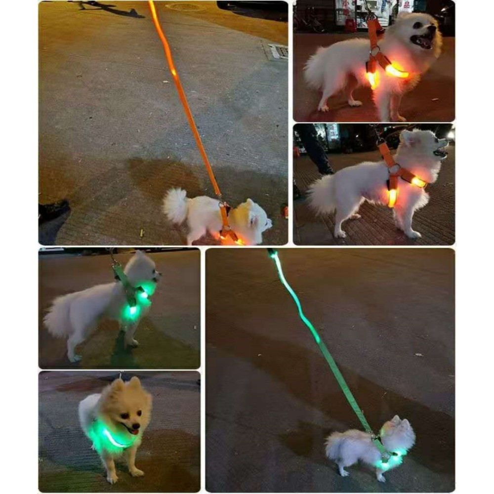 Breathable Light Up LED Dog Ha - Tech Dog Accessories บทวิจารณ์และราคา