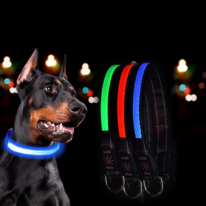 USB LED Dog Collar Lights - Ad - Tech Dog Accessories บทวิจารณ์และราคา
