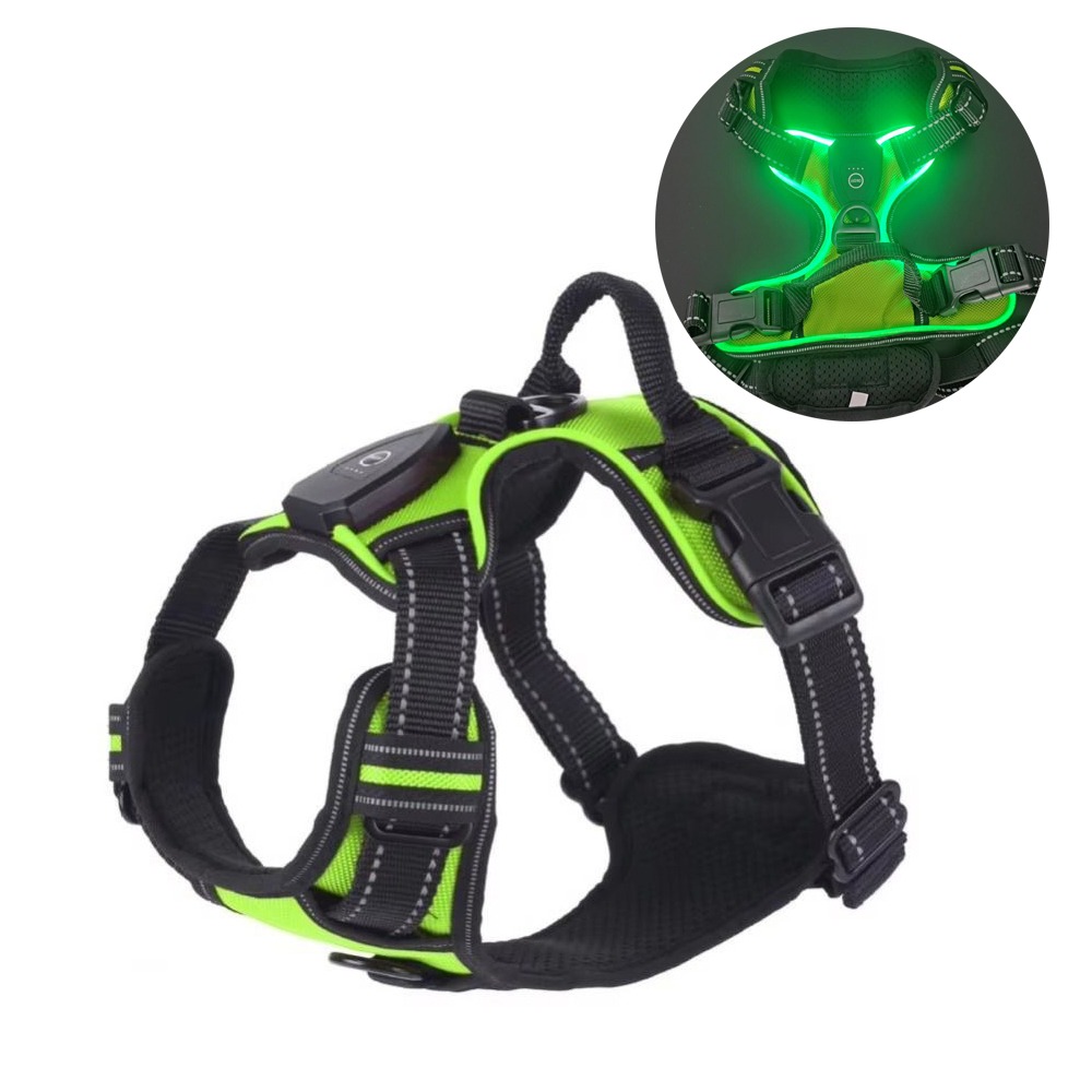 Durable Light Up LED Dog Harne - Tech Dog Accessories บทวิจารณ์และราคา