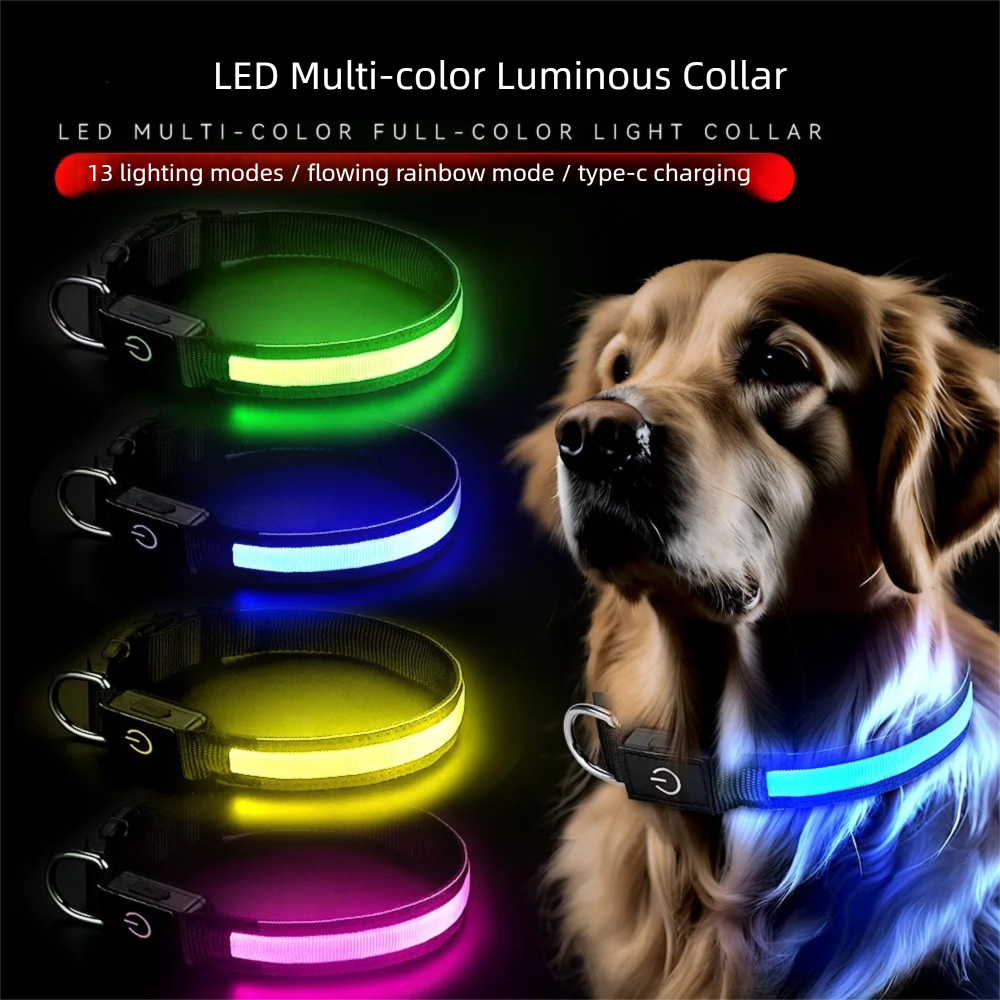 LED Dog Collar USB Rechargeabl - Tech Dog Accessories บทวิจารณ์และราคา