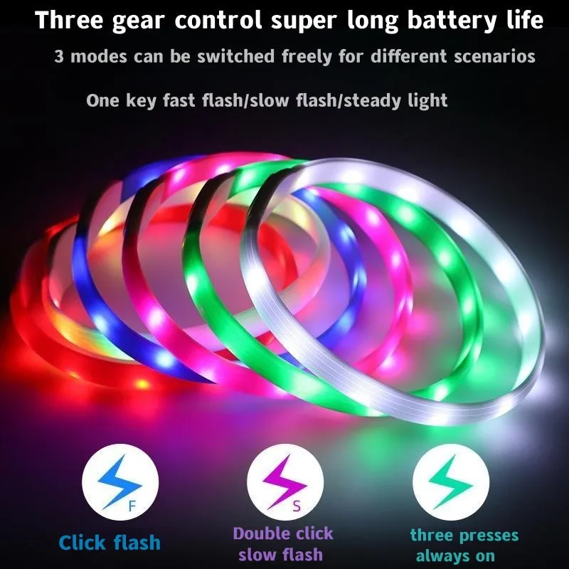 New Led Luminous Dog Collar PV - Tech Dog Accessories บทวิจารณ์และราคา