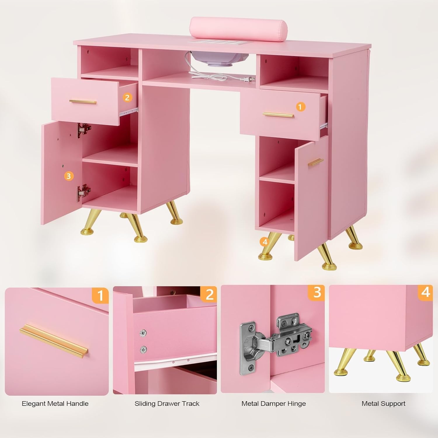 Manicure Table with Dust Colle - Tech X บทวิจารณ์และราคา