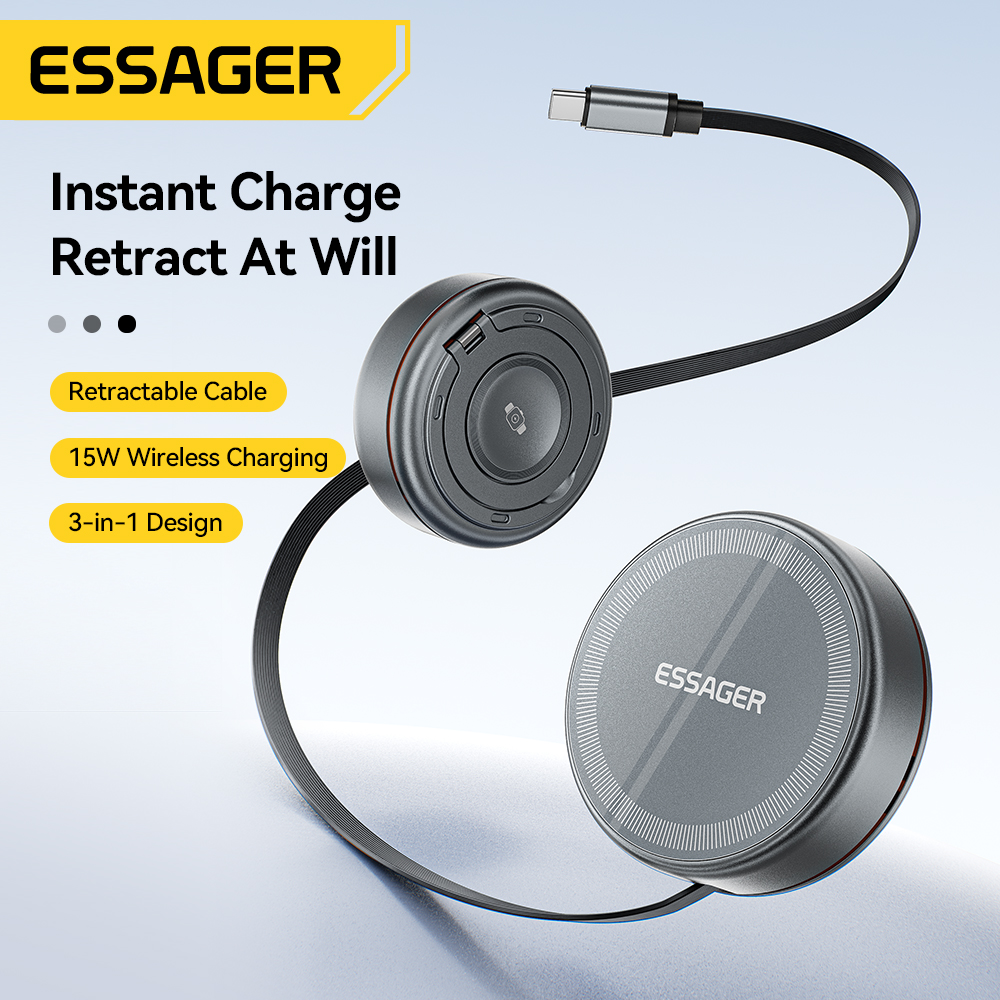 Essager 15W 3 in 1 Magnetic Wi - Wireless Charger 3 In 1 บทวิจารณ์และราคา