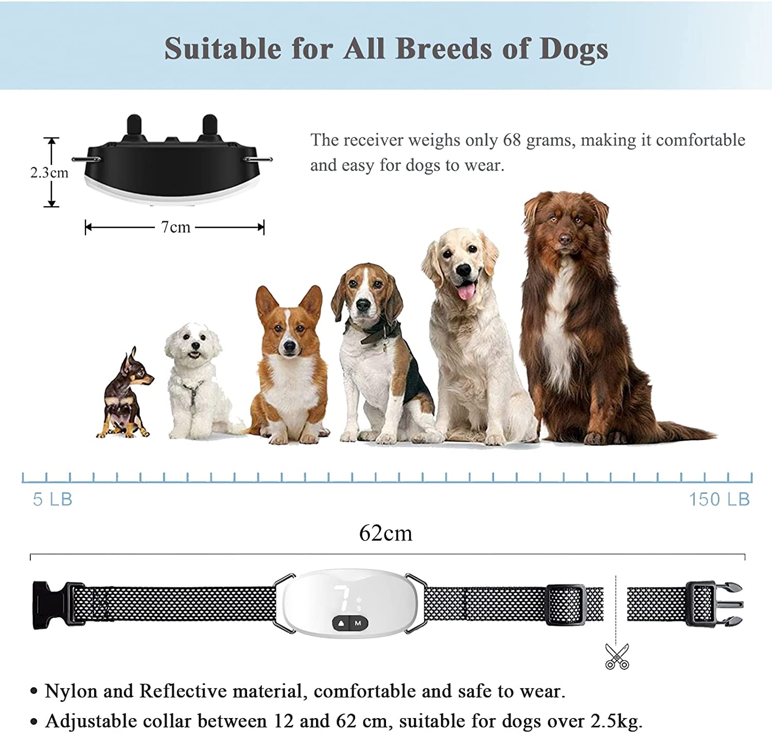 Anti bark dog collar Electric  - Tech Dog Accessories บทวิจารณ์และราคา