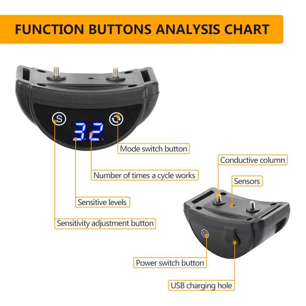 Bark Shock Collar for Dogs Aut - Tech Dog Accessories บทวิจารณ์และราคา