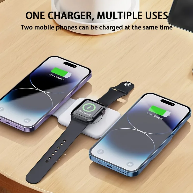 3 in 1 Portable Magnetic Wirel - Wireless Charger 3 In 1 บทวิจารณ์และราคา