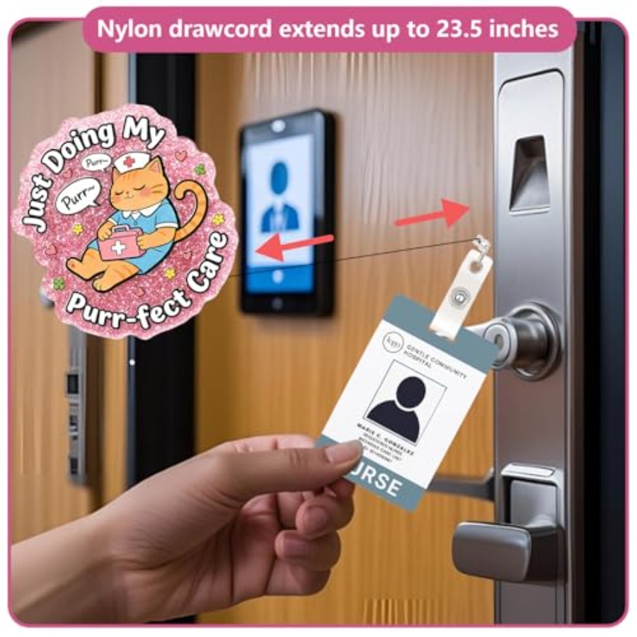 Nurse Badge Reel Retractable,  - Tech Accessories For Students บทวิจารณ์และราคา